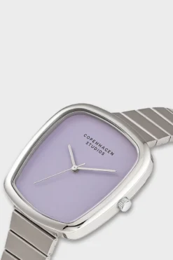 CPH WATCH 1 curved silver/lavender