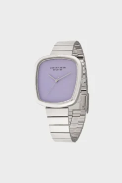 CPH WATCH 1 curved silver/lavender